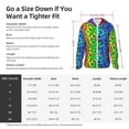 thumbnail image 6 of Picia Multicolored Butterflies Women's Men's UPF 50+ Sun Protection Hoodie Shirt Long Sleeve SPF Fishing Outdoor UV Hiking Lightweight Shirts-3X-Large, 6 of 9