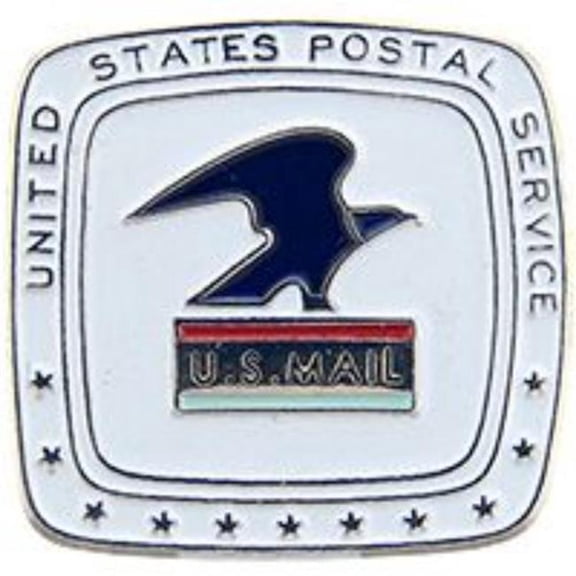 Eagle Emblems P05394 Pin - Orange, US Mail - 0.88 in.