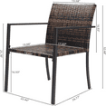 Stackable Outdoor Wicker Dining Chairs Stacking Patio Ratten Dining