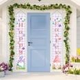 thumbnail image 5 of POLISE Spaces Easter Couplets Banner with Eggs Rabbits, 70.9 Inch Long Spring Festive Door Hanging Decor, Polyester Fabric Party Backdrop for Home Porch Mantel Wall Photo Booth Decoration, 5 of 6