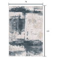thumbnail image 2 of 7â€™ x 10â€™ Cream and Blue Abstract Patches Area Rug, 2 of 8