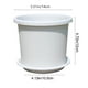thumbnail image 3 of Macetas De Plástico Para Plantas Maceta de plástico Simply Style de 14x12 cm con bandeja base para plantas de interior y exterior (1 unidad, blanca) Rkxzt, 3 of 9