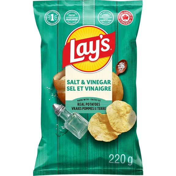 Lay’s croustilles assaisonnées Sel et vinaigre