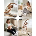 thumbnail image 4 of Yawlsow 4 Pairs Pilates Grip Socks for Woman, Ruffle Frilly Yoga Socks for Barre Ballet Workout Hospital, Size 5-10, 4 of 6