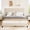 Beige Queen, variant on Twin/Full/Queen/King Size Platform Bed Frame with Fabric Upholstered Headboard and Wooden Slats Support, Fully Upholstered Mattress Foundation/No Box Spring Needed/Easy Assembly