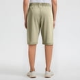 thumbnail image 5 of Summer Hiking Shorts Womens Stretch Lightweight Quick Dry Athletic Comfy Long Shorts with Pockets 12" Khaki S, 5 of 5