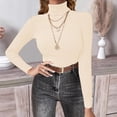 thumbnail image 6 of ZJXFGS Slim Fit Sweaters For Women Winter Long Sleeve Shirts For Women Business Casual Outfits For Women Lounge Tops For Women Lounge Shirts Women Heavy Sweatshirt Long Sleeve Shirts For Women L, 6 of 8