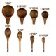 thumbnail image 3 of Juego de 8 Tazas y Cucharas Medidoras de Madera para Hornear y Cocinar: Ideal para Panaderos y Cocineros Caseros., 3 of 5