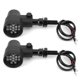 thumbnail image 3 of Luz de giro LED para motocicleta Vintage, lámpara indicadora modificada negra, compatible con Yamaha, 3 of 8