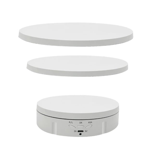 360° Booth Rotating Machine Turntable Display Backdrop Stand Photography Accessories Shooting Quiet Remote Photo Studio ,Silent and Smooth Operation