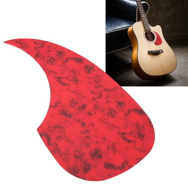 Golpeador de guitarra acústica, 2 piezas Golpeador de guitarra acústica Reemplazo de golpeador de guitarra popular Protector de guitarra popular Placa rayada adaptada para la perfección