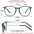 thumbnail image 6 of LifeArt Blue Light Blocking Glasses, Anti Eyestrain, Computer Reading Glasses, Gaming Glasses, TV Glasses for Women Men, Anti Glare (Navy, +1.00 Magnification), 6 of 9