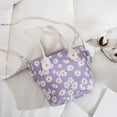 thumbnail image 3 of zttd fashion women pure color flowers crossbody bag zipper bag shoulder bag hand bag a, 3 of 7