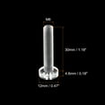 thumbnail image 2 of Unique Bargains M6x30mm Plastic Phillips Bolts PC Pan Head Machine Screws Transparent 20 Pack, 2 of 5