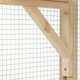 thumbnail image 6 of Wooden Cat Catio, Outdoor Cat Enclosure, Cat House with Platforms, Sunshine Board, Hammock, Door, Kitten Cage Condo, Grey, 6 of 7
