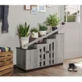 thumbnail image 5 of Furniture of America Barstead Wood Staircase Shoe Cabinet in Gray Oak, 5 of 6