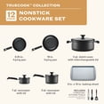 thumbnail image 2 of Farberware TrueCook 12pc Cookware Set, Dishwasher and Oven Safe, Black, 2 of 17
