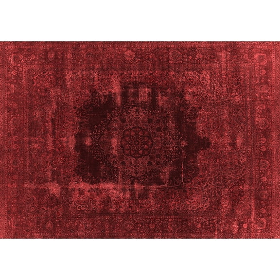 Ahgly Company Indoor Rectangle Persian Red Bohemian Area Rugs, 5' x 7'