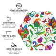 thumbnail image 3 of Lsque Paisley Pattern 4" Drink Coasters Set of 4, PVC Leather Absorbent Coasters, Table Coaster Set Decorative Coffee Cup Coasters Housewarming Gift -Hexagon, 3 of 6