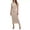 #0324-White, variant on Women's Midi Dresses Mock Neck Sleeveless Knit Dresses Casual Daily Style Lightweight Breathable Bodycon Slim Fit Dresses
