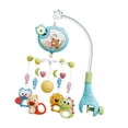 thumbnail image 3 of Musical Crib Mobile Bell Cano con luces de dibujos animados Juguetes de cuna para bebés Juguetes educativos para niños para niños pequeños Cots Azul, 3 of 8