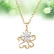 thumbnail image 2 of Collar de cristal para mujer con colgante de pulpo y diamantes de imitación multifacéticos (dorado), 2 of 8