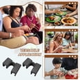 thumbnail image 7 of Uxcell 10 Pcs Chopsticks Helper, Reusable Training Chopstick Hinges Connector for Learners, Black, 7 of 7