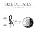 thumbnail image 6 of TANGPOET Black Earring Hypoallergenic Earrings for Men Cross Dangle Earrings, 6 of 6