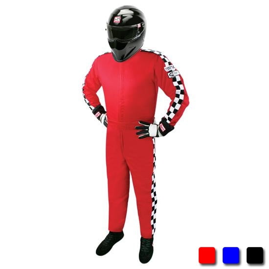 Black XL Finishline SFI-1 Qualifier 1-Piece Racing Suit