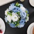 thumbnail image 2 of Artificial Silk Rose Ball – Romantic Wedding Centerpiece & Home Table Decoration, Realistic Simulation Flower Arrangement, 2 of 5