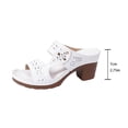 thumbnail image 5 of Abomasnow Wedge Heels Sandals for Women 2026 Summer Open Toe Slip On Platform Sandals Fashion Wedding Party Dress Sandals, 5 of 9
