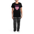 thumbnail image 4 of CafePress - Mermaid At Heart Pajamas - Women's Short Sleeve Print T-Shirt and Pants Dark Cotton Pajama Set, 4 of 7