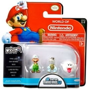 Fire Luigi, Dry Bones, Boo Mini Figure 3-Pack Micro Land Series 2