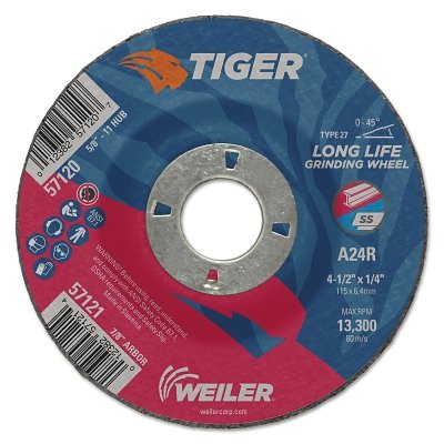 

Tiger Grinding Wheels 4 1/2 In Dia .045 In Thick 7/8 In Arbor | Bundle of 5 Packs