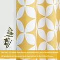 thumbnail image 5 of DriftAway Amelia Thermal Blackout Room Darkening Grommet Window Curtains Retro Geo Pattern Round Circle Star Print, 2 Panels, 52" x 96", Yellow, 5 of 6
