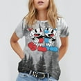 thumbnail image 3 of Cuphead T-Shirts for Men Women, Anime Short Shirts, Unisex Short Sleeve Tops, Crew Neck Tee Shirts, S-4XL, 3 of 8