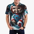 thumbnail image 2 of Lsque Chucky Pattern Golf Shirts for Men Dry Fit Print Moisture Wicking Performance Short Sleeve Polo Shirt-XX-Large, 2 of 7