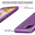 thumbnail image 3 of FYBTO Compatible with Galaxy A42 5G Case,Samsung A42 5G Case with Tempered Glass Screen Protector + HD Screen Protector (2 Pack),Samsung Galaxy A42 5G Case 3 in 1 A42 5G Phone Case (GraySkyblue), 3 of 5