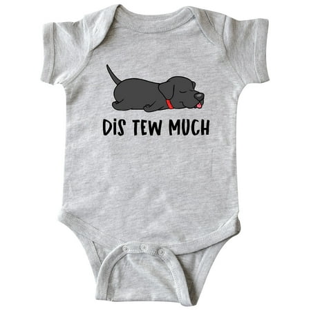 

Inktastic Napping Dis Tew Much Labrador Retriever Gift Baby Boy or Baby Girl Bodysuit
