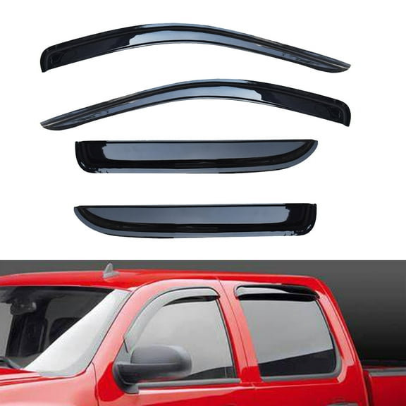 munirater Window Visors Sun Rain Guards - Window Deflectors for Car 4-Pack Vent Shade Deflector Replacement for Dodge Ram 1500 2002-2008, for Dodge Ram 2500 3500 2003-2009