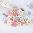 thumbnail image 2 of Flor de margarita de simulación de 4 cm, cabeza de flor de seda, corona de flores artificiales, accesorios para el hogar, boda, flor falsa, 2 of 5