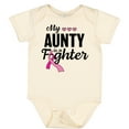 thumbnail image 3 of Inktastic Breast Cancer Awareness My Aunty is a Fighter Boys or Girls Baby Bodysuit, 3 of 5