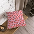 thumbnail image 5 of KLL Strawberry Decorative Throw Pillow Covers Velvet Soft for Couch Sofa Bedroom Living Room Outdoor (No pillow core)- 18"x18", 5 of 5