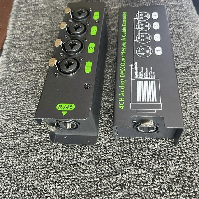 1Pair 4-Channel 6.5 + 3-Pin XLR Audio/ Over Network cable Extender