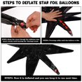 thumbnail image 3 of Wrbin 8 globos de foil negros en forma de estrella de 69/56 cm para fiesta, 3 of 7