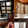 thumbnail image 3 of Dsseng 30 Pcs Glass Retainer Clips Kit with Screw Glass Door Retainer Clips， Cabinet Glass Retainer Clip ，Plastic Glass Panel Clips Mirror Clips for Cabinet Door Window Dressing Hardw, 3 of 5