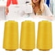 thumbnail image 3 of Hilo Serger ANGGREK Hilo de Coser Hilo de Bordar Alta Resistencia Amarillo 3 Piezas, 3 of 8