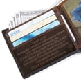thumbnail image 2 of FeiYen Personalized Engraved Men Leather Bifold Wallet for Boyfriend Husband from Wife Girlfriend - Christmas Anniversary Valentines Day Birthday Wedding Gift, 2 of 5