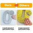 thumbnail image 4 of Decoración de números de mesa PULO CP Mfg Glitter 3D Foam Gold #2, 4 of 6