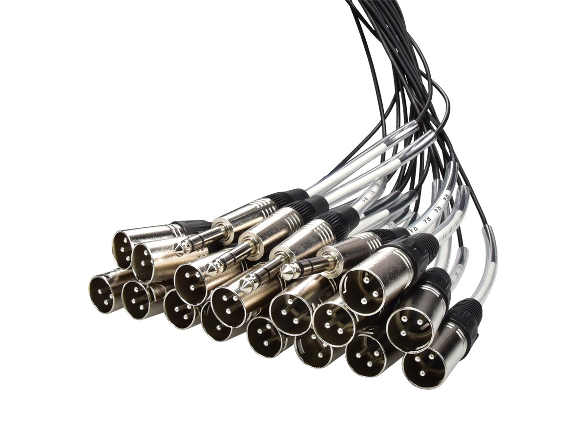 Monoprice 20-Channel Snake & 16 XLR x 4 TRS Stage Box - 100 feet With 16 Downstream And 4 Upstream Connections